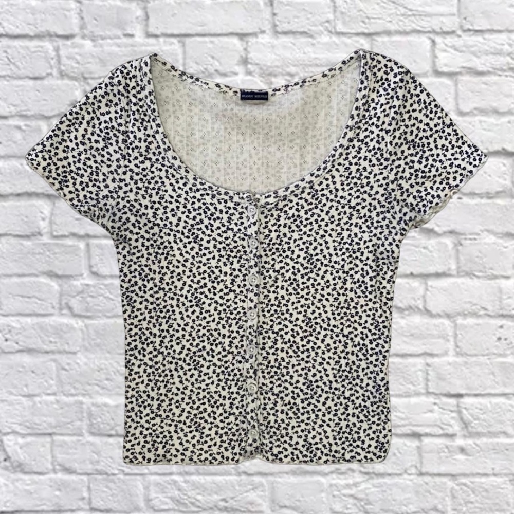 Brandy Melville Zelly Coquette Floral Top
